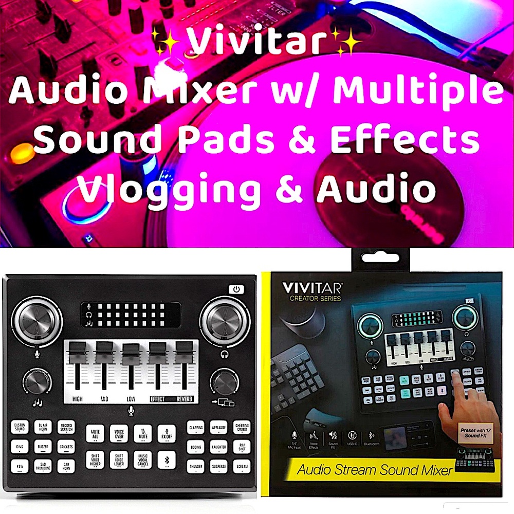 💥Vivitar - Audio Mixer w/ Multiple Sound Pads & Effects💥NWT💥